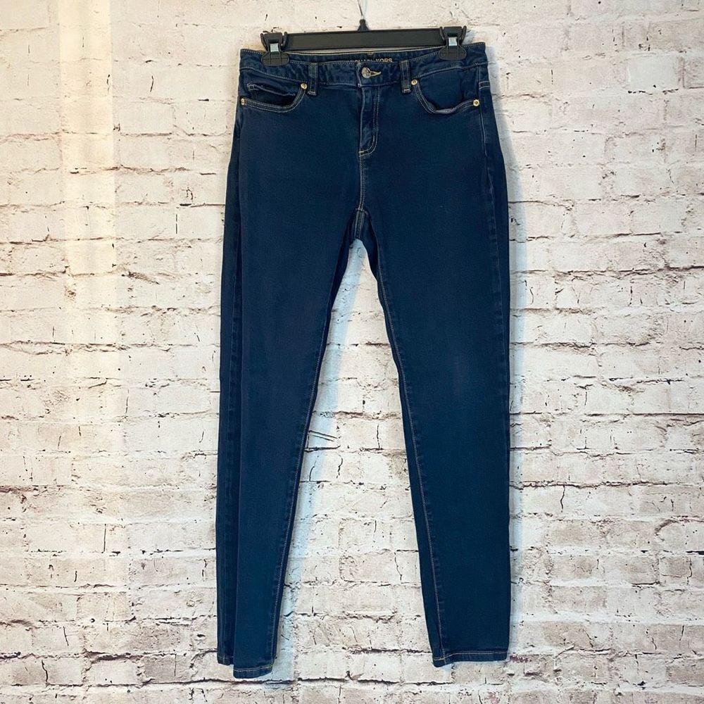 Michael Kors Izzy Skinny Jeans Dark Wash Non Distressed Womens Size 4